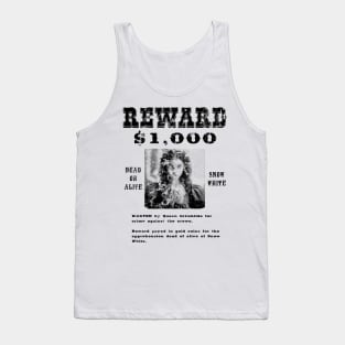 Western Snow white Wanted poster Tank Top